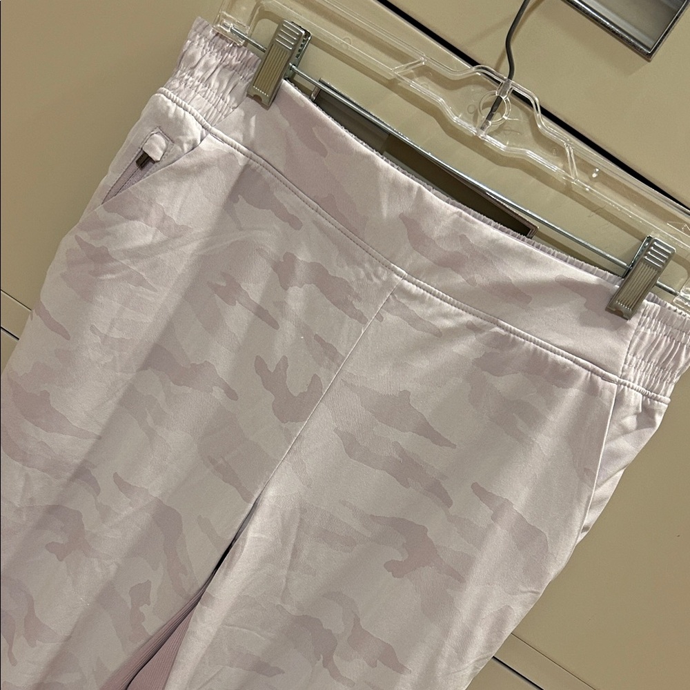 Athleta Light Purple Camo Joggers